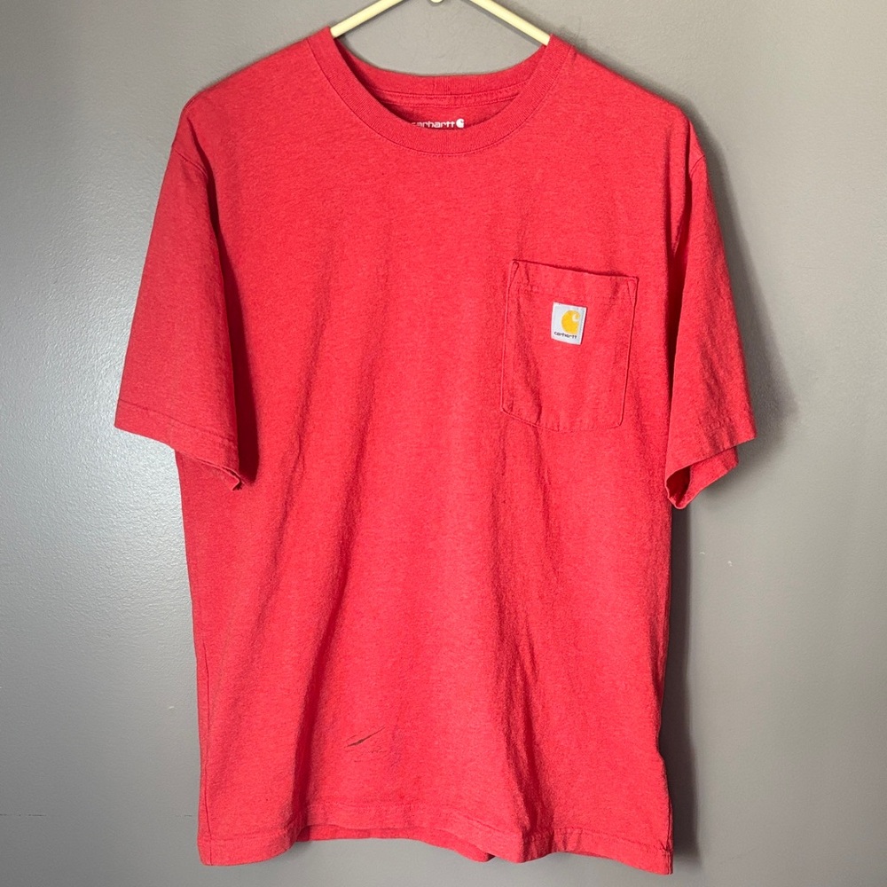 Carhartt Men's Classic Red Tee Loose Fit